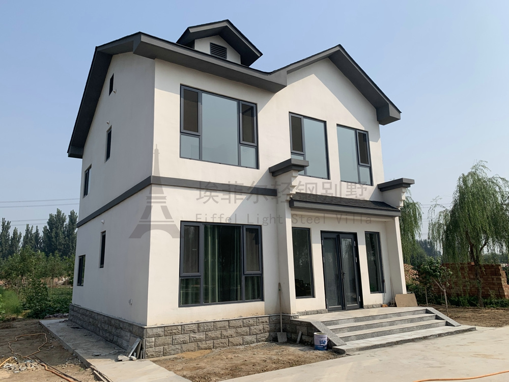 輕鋼結構別墅房鋼結構廠房農村自建房裝配式組裝